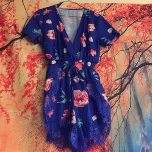 Floral Kimono Jumper one piece